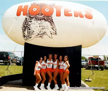 Inflatable Hooters Logo at Pro Cup Racing Series