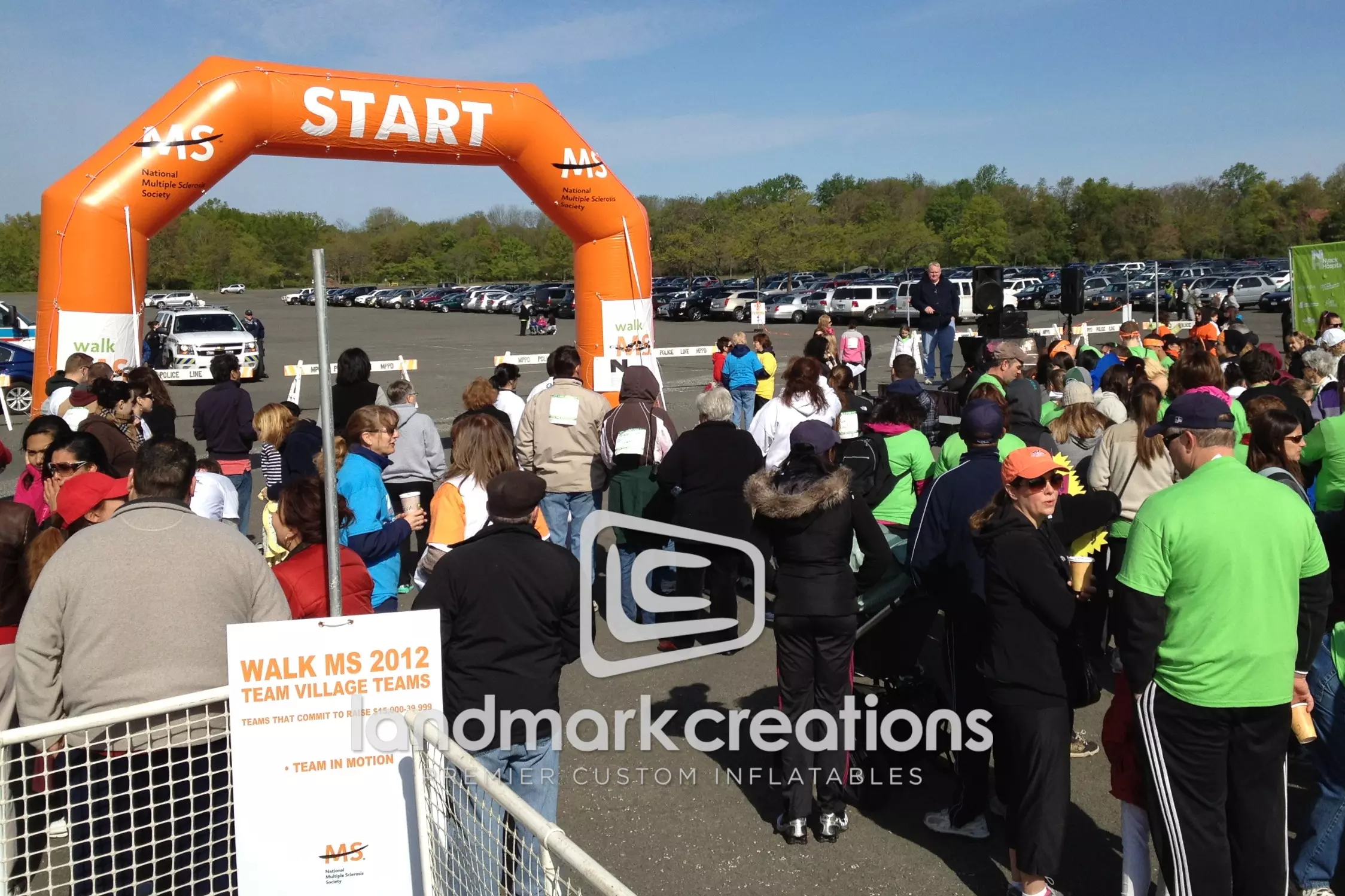 National MS Society of New York's Inflatable Arch at Walk MS Fundraising Event
