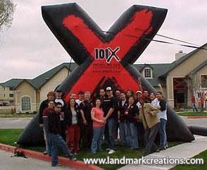 KROX FM Inflatable X Logo