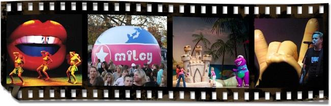 Inflatable Stage Props Used at Concerts, Theaters and on Cruise Ships