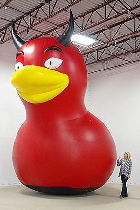 Greenville County Inflatable Devil Duck