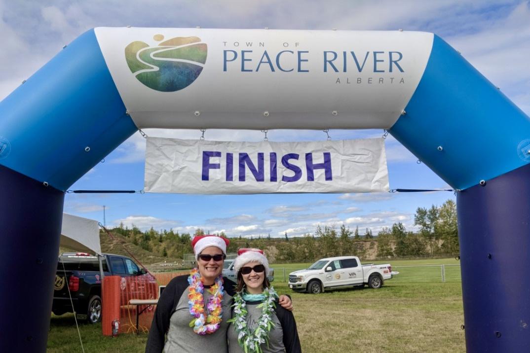 Peace River Inflatable Arch Finish Line